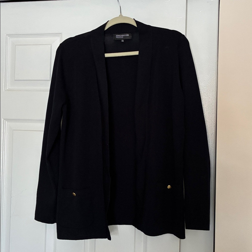 Jones New York Navy Blue Cardigan Sweater